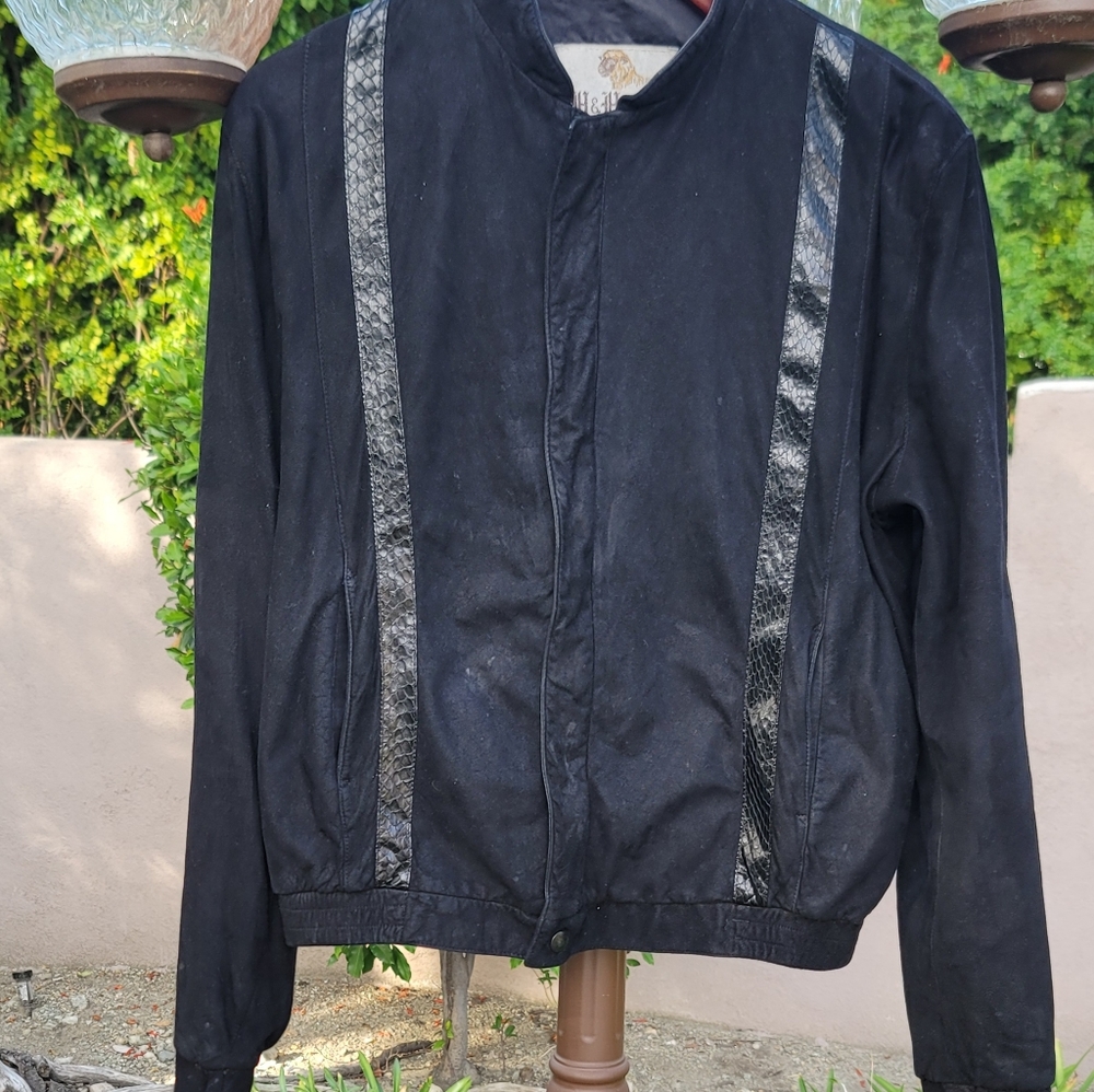 Vtg H&H Leather Suede Leather Jacket